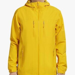 CAMEL CROWN Softshell Jacket Men Large Anorak NEW Fleece-Lined Windproof Hooded